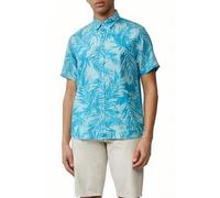 Regular Fit: Gemustertes Kurzarmhemd aus Leinen XXL türkis 2164899.62A1.XXL