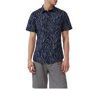 Slim Fit: Gemustertes Kurzarmhemd mit Kentkragen S blau 2163054.58A8.S