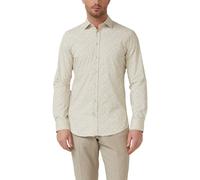 Tailored Fit: Gemustertes Langarmhemd aus Comfortstretch 40 beige 2174648.93A1.40