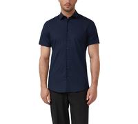 Tailored Fit: Kurzarmhemd aus Baumwollstretch mit Kentkragen 42 blau 2174646.5978.42