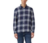 Regular Fit: Kariertes Flanellhemd mit Brusttasche XXL blau|weiß 2172381.58N4.XXL