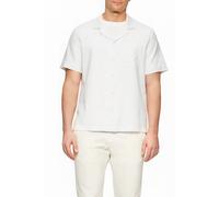 Resort Fit: Strukturiertes Kurzarmhemd aus Leinenmix M weiß 2163038.0120.M