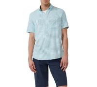 Regular Fit: Kariertes Kurzarmhemds aus Viskosemix XL weiß|blau 2163068.01N1.XL