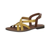 s.Oliver shoe.com Da.-Sandalette 5-5-28141-34/607 YELLOW/COGNAC FS 2020 für Damen, gelb, Größe 37 EU