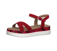 s.Oliver shoe.com Da.-Sandalette 5-5-28201-24/507 RED/SNAKE FS 2020 für Damen, rot, Größe 38 EU