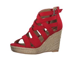 s.Oliver shoe.com Da.-Sandalette 5-5-28313-24/500 RED FS 2020 für Damen, rot, Größe 36 EU
