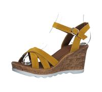 s.Oliver shoe.com Woms Sandals 5-5-28301-24/640 SUN SUEDE FS 2020 für Damen, gelb, Größe 37 EU