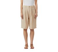 s.Oliver Red Label - Lässige Bermuda-Shorts mit Bundfalten und hohem Bund beige - Gr. - 36