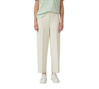 7/8-Hose S.OLIVER, Damen, Gr. 38, N-Gr, beige, Web, Obermaterial: 74% Polyester, 22% Viskose, 4% Elasthan. Futter: 100% Polyester, unifarben, normal 7/8-Länge, Hosen 7/8-Hose, mit Bundfalten und Stret