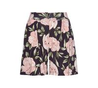 Shorts S.OLIVER, Damen, Gr. 42, N-Gr, bunt (bedruckt), Jersey, Obermaterial: 100% Viskose, bedruckt, gerade kurz, Hosen Shorts, mit Bindeband am Bund, im Blumenprint, kurze Hose (76176628-42) bedruckt