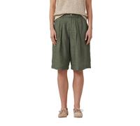 Bermuda aus Leinen mit Bundfalten 46 olive 2176768.7900.46