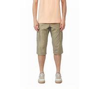 File: Gemusterte Cargo-Bermuda aus Baumwollmix im Relaxed Fit 32 Grün 2166878.78A0.32
