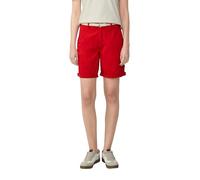 s.Oliver RED LABEL Chinoshorts Regular Fit mit geflochtenem Gürtel Garment Dye Rot Größe 34