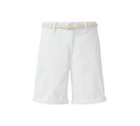 s.Oliver Shorts mit geflochtenem Gürtel und Garment Dye weiß 46