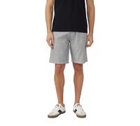 Shorts S.OLIVER, Herren, Gr. 32, N-Gr, grau, Web, Obermaterial: 55% Leinen, 45% Baumwolle, meliert, normal kniefrei, Hosen Shorts, Sommershorts mit Leinen (47880960-32) grau