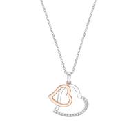 Kette mit Anhänger für Damen, 925 Sterling Silber, Zirkonia s.Oliver Roséfarben (Artikelnummer: 5K935/00X001)