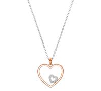 Kette mit Anhänger für Damen, 925 Sterling Silber, Zirkonia s.Oliver Roséfarben (Artikelnummer: 5K935/10X001)