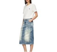s.Oliver Midi-Jeansrock mit Schlitz blau 38