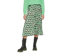 Plissee-Rock in Midi-Länge mit All-over-Print 42 grün