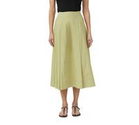 Ausgestallter Midirock aus Popeline mit Faltendetails 46 olive 2176382.7235.46