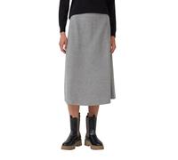 Ausgestellter Midi-Rock aus leichtem Sweat 44 grau 2170106.97W1.44