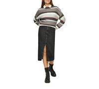 s.Oliver Red Label - Midi-Jeansrock mit Gehschlitz grau - Gr. - 34