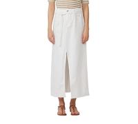 Jeansrock in A-Shape mit offenem Saum weiß 40