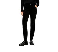 s.Oliver Slim: 5-Pocket-Hose aus Samt