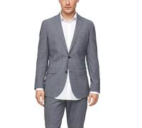 Slim: Elastisches Sakko aus Wollmix 44 blau