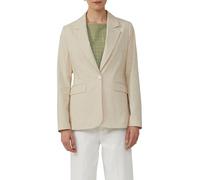 s.Oliver BLACK LABEL Slim-Fit-Blazer aus Leinenmix helles beige 46