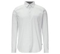Langarmhemd S.OLIVER Gr. XXL, N-Gr, weiß (white aop) Herren Hemden (86721114-XXL) white aop