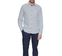 Slim Fit: Gemustertes Hemd mit Kentkragen S blau 2152463.50A5.S