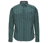 Slim Fit: Gemustertes Hemd mit Kentkragen XL Blau