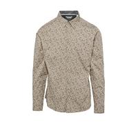 s.Oliver Slim Fit: Gemustertes Popeline-Hemd mit Kentkragen