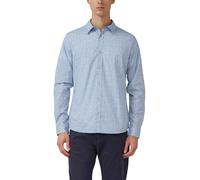 Slim Fit: Hemd aus Baumwollstretch mit All-over-Print XXL blau 2172379.62A0.XXL