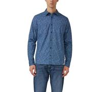 Slim Fit: Hemd aus Baumwollstretch mit All-over-Print 3XL blau 2172379.58A0.3XL