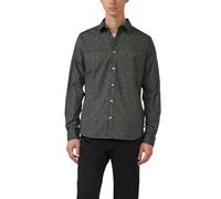 s.Oliver Hemd Slim Fit aus Baumwollstretch mit All-over-Print Olive/Petrol Größe M