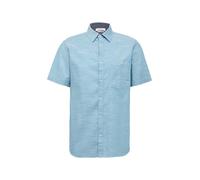 Slim Fit: Kurzarm-Hemd aus Baumwollstretch mit Flammgarnstruktur XXL türkis 2163070.6259.XXL