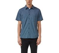 Kurzarmhemd S.OLIVER, Herren, Gr. 3XL, N-Gr, blau, Web, Obermaterial: 97% Baumwolle, 3% Elasthan, gemustert, normal hüftbedeckend, Rundhals, abgesteppt, Hemden, mit Minimal-Muster (35257420-XXXL) blau