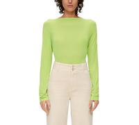 s.Oliver Damen 2142199 Langarmshirt, Slim Fit, grün 7423, 46