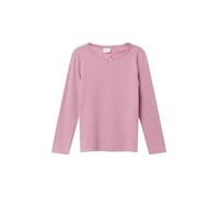 Slim-Fit-Longsleeve aus Rippware mit Schleifendetail 116/122 pink 2169444.4189.116_122