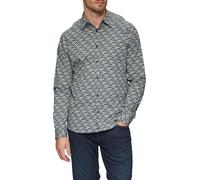 s.Oliver Slim Fit: Popeline-Hemd mit All-over-Print