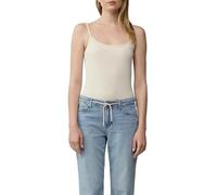 Slim-Fit-Top aus Baumwollmix mit verstellbaren Spaghettiträgern 42 creme 2166259.0750.42