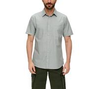 s.Oliver Slim: Kurzarmhemd aus Baumwollstretch