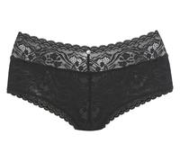 Stringpanty S.OLIVER "Danielle", Damen, Gr. 32/34, schwarz, Spitze, Obermaterial: 90% Polyamid, 10% Elasthan, Unterhosen, aus dezent transparenter Spitze in blumiger Optik (19994509-32) schwarz