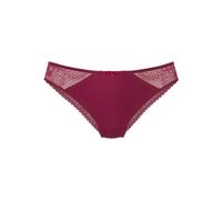 Slip S.OLIVER "Denise", Damen, Gr. 44/46, rot (sangria), Spitze, Obermaterial: 86% Polyamid, 14% Elasthan, Unterhosen Slip, mit Zierschleife und kleinem Glitzeraccessoire (81196306-44) sangria
