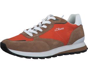 s.Oliver Sneaker 5-13667-20-639 mit Soft Foam - Leder - 2023 orange Herren, Größe Euro (US) 44 (11)