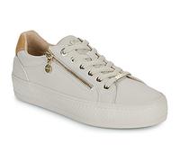 s.Oliver Damen Sneaker flach mit Reißverschluss Freizeit, Beige (Beige), 40 EU