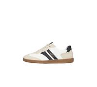 s.Oliver Sneaker aus Lederimitat 2177746.01D6 Beige/Weiß/Schwarz Größe 38