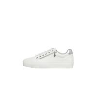 s.Oliver Sneaker 2177840.0100.40 mit Reißverschluss und Gummisohle Weiß Größe 40